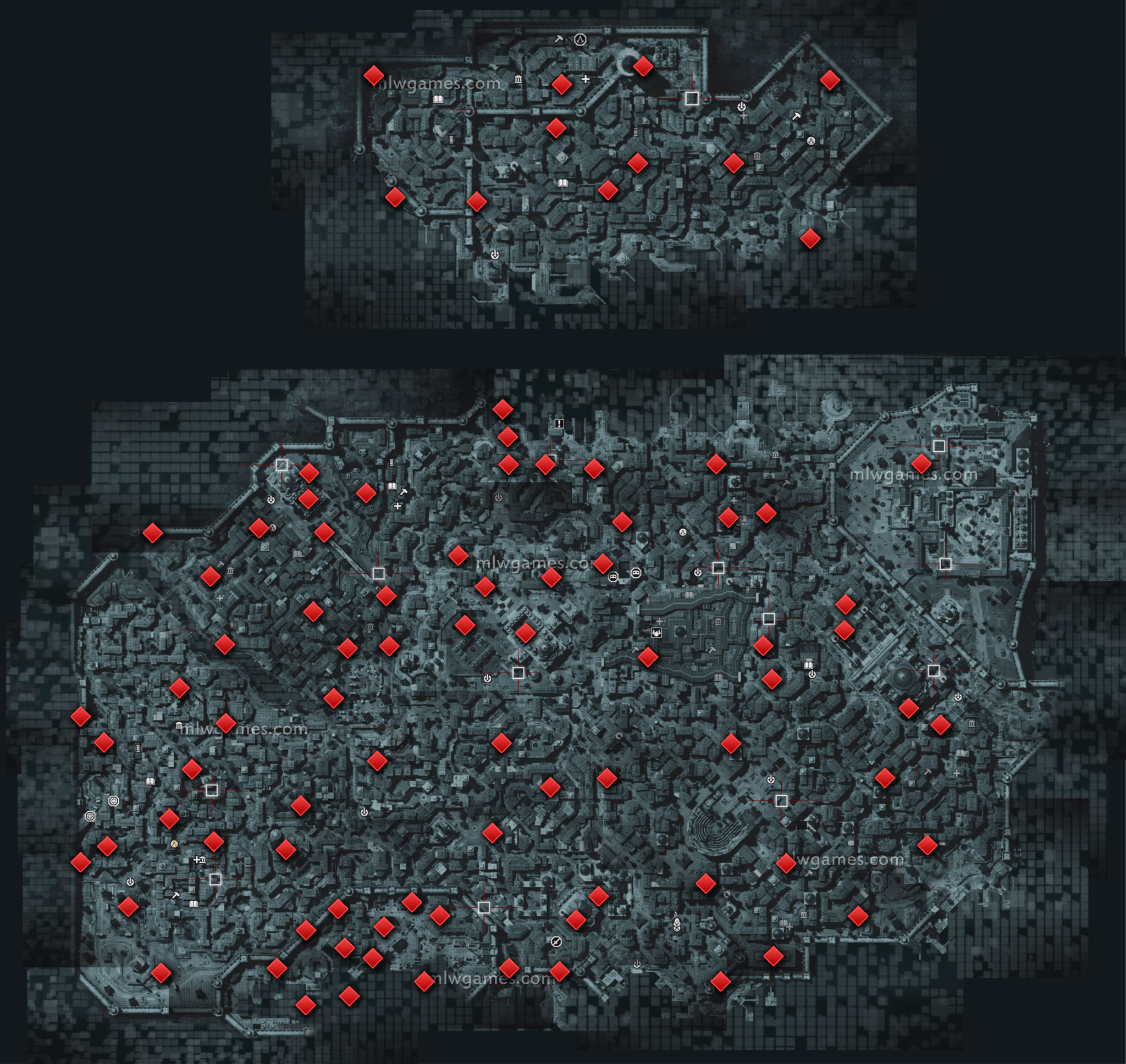 Interactive Map for AC Revelations (includes data fragments